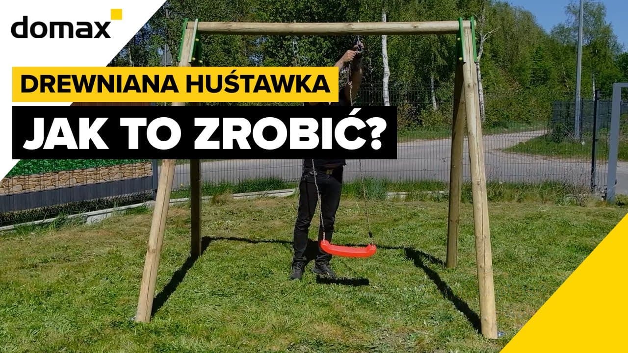 DIY drevená záhradná hojdačka